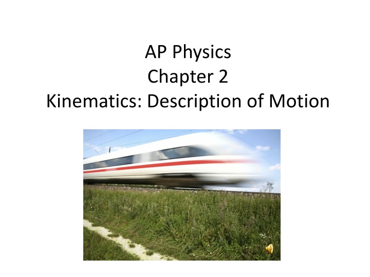 ap physics chapter 2 n.w