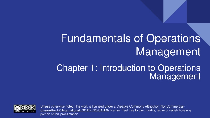 fundamentals of operations n.w