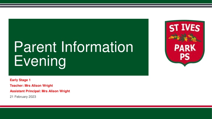 parent information evening n.w