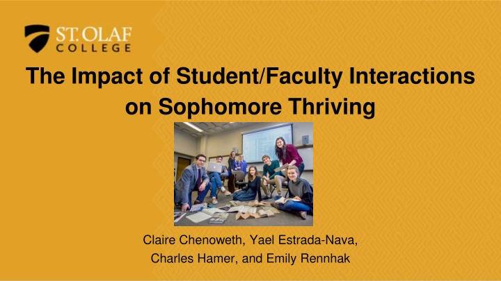 the impact of student faculty interactions n.w