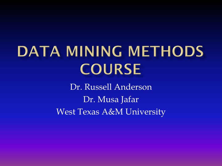 Data Mining Process and Tools Overview