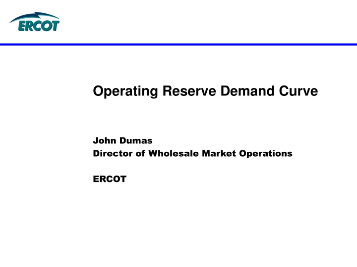 operating reserve demand curve n.w