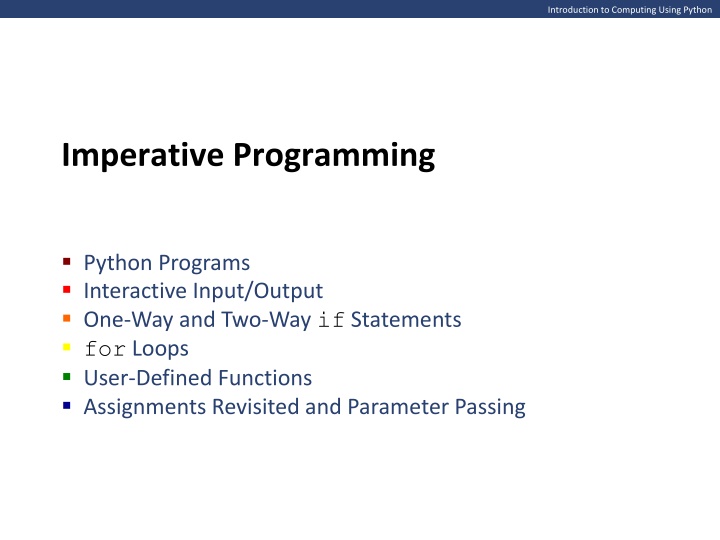 introduction to computing using python n.w
