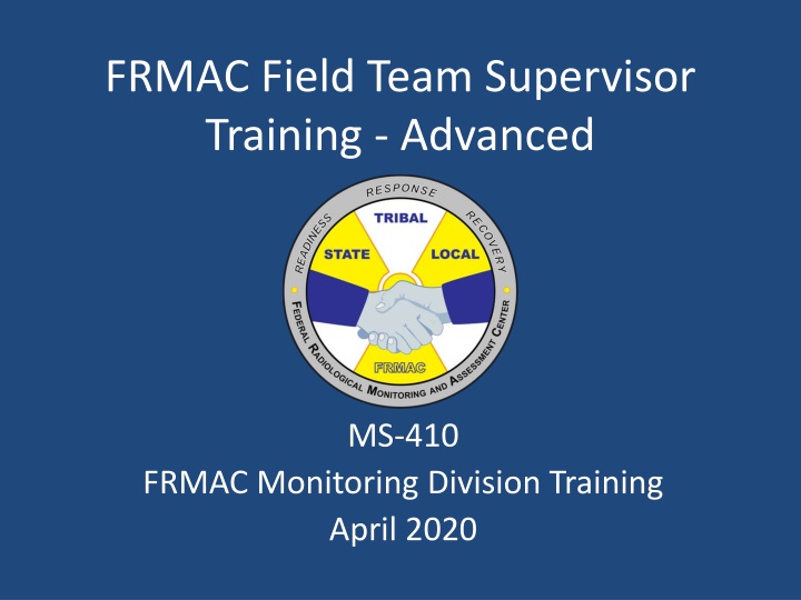 frmac field team supervisor training advanced n.w