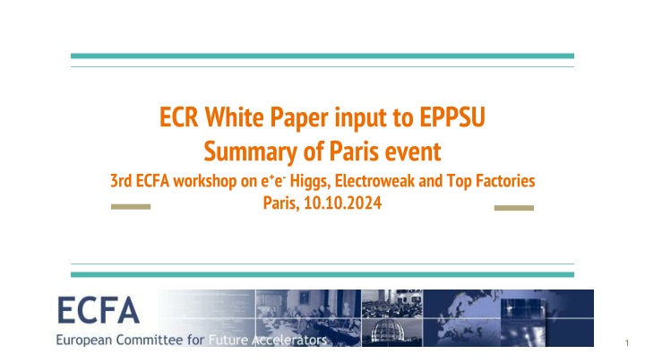 ecr white paper input to eppsu summary of paris n.w