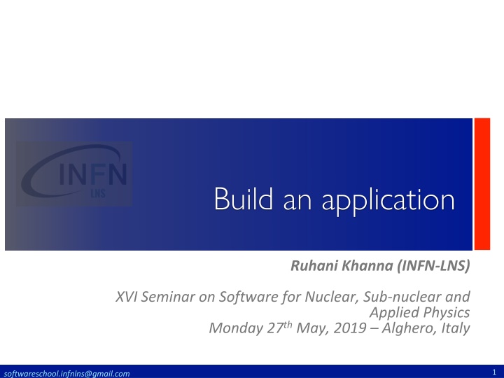 build an application n.w