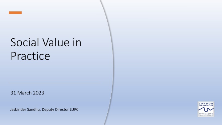 social value in practice n.w