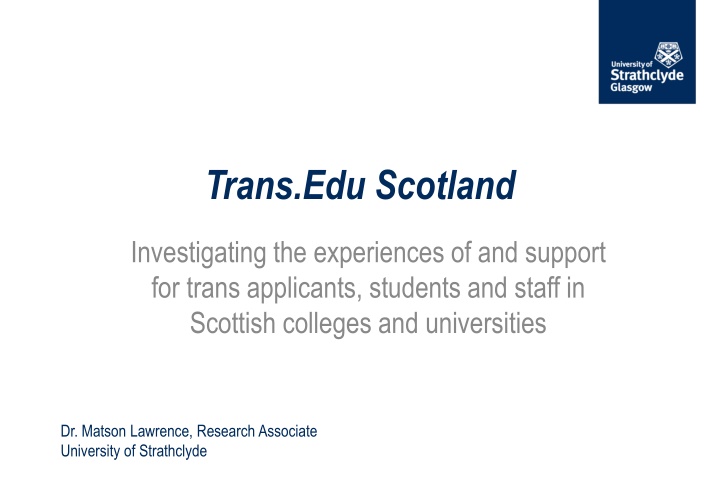 trans edu scotland n.w