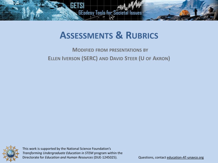 a ssessments r ubrics n.w