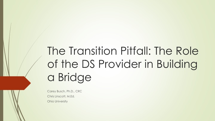 the transition pitfall the role n.w
