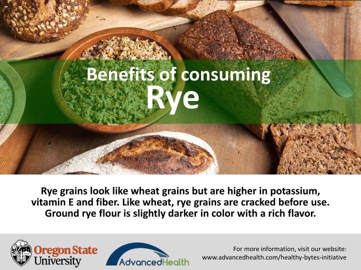 benefits of consuming rye n.w