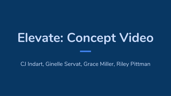 elevate concept video n.w