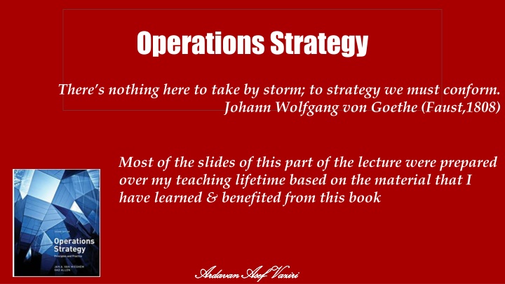 operations strategy n.w