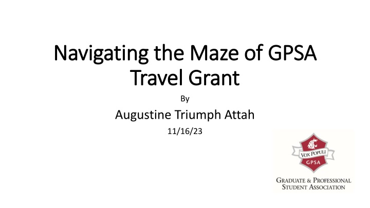 navigating the maze of gpsa navigating the maze n.w