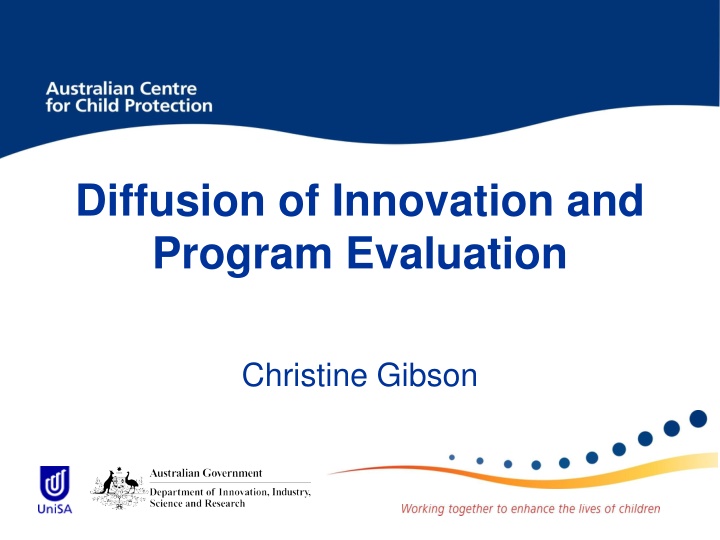diffusion of innovation and program evaluation n.w