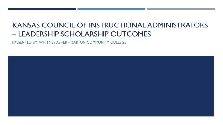 kansas council of instructional administrators n.w
