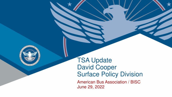tsa update david cooper surface policy division n.w