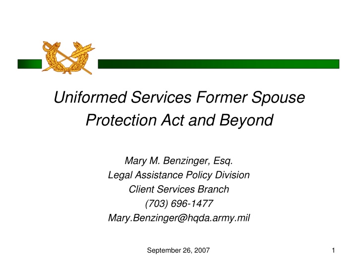 uniformed services former spouse protection n.w