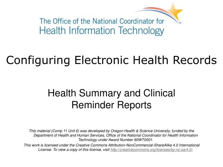 configuring electronic health records n.w