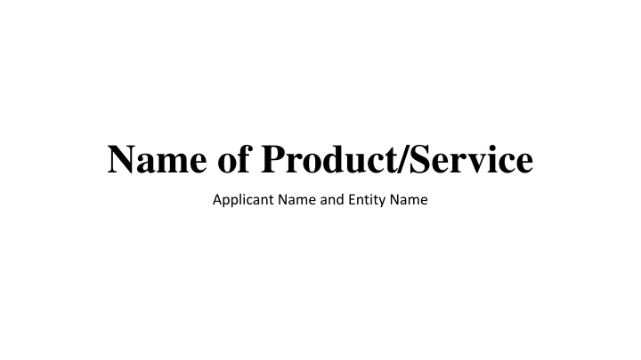 name of product service n.w