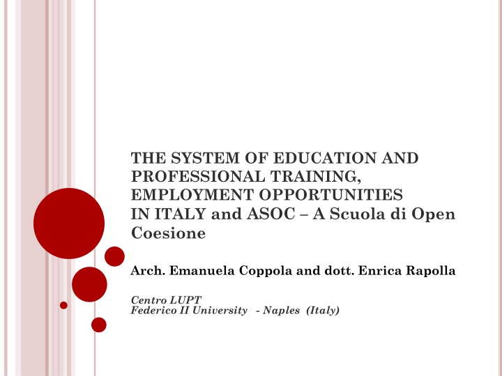 the system of education and professional training n.w