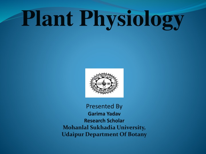 plant physiology n.w