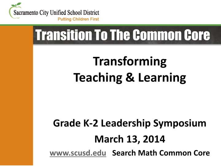 transition to the common core n.w