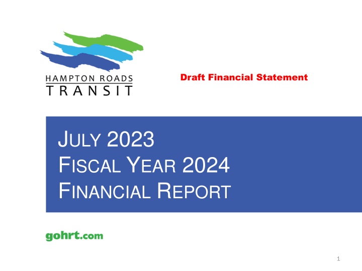 draft financial statement n.w