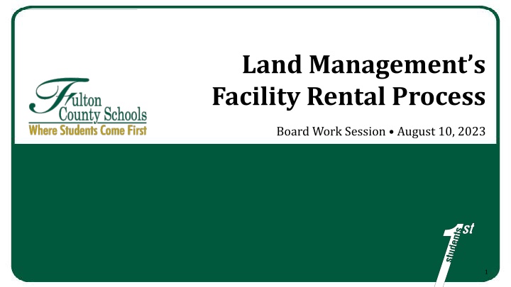 land management s facility rental process n.w