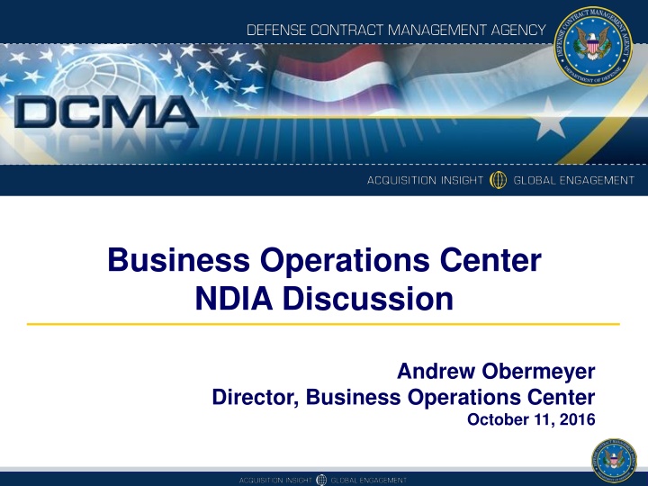 business operations center ndia discussion n.w