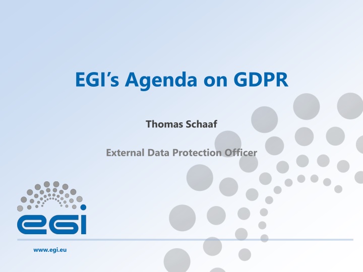 egi s agenda on gdpr n.w