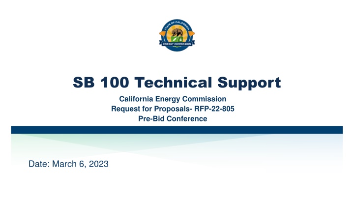 sb 100 technical support california energy n.w