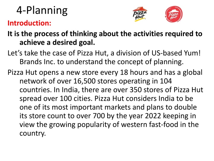 Planning Process in Business