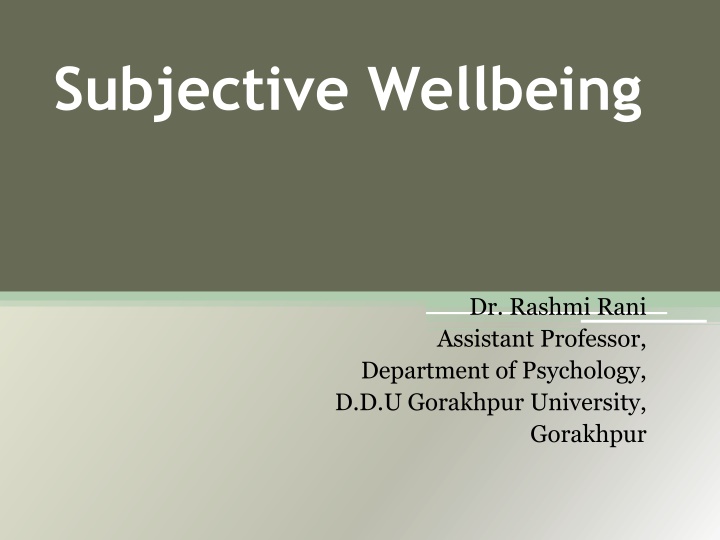 subjective wellbeing n.w