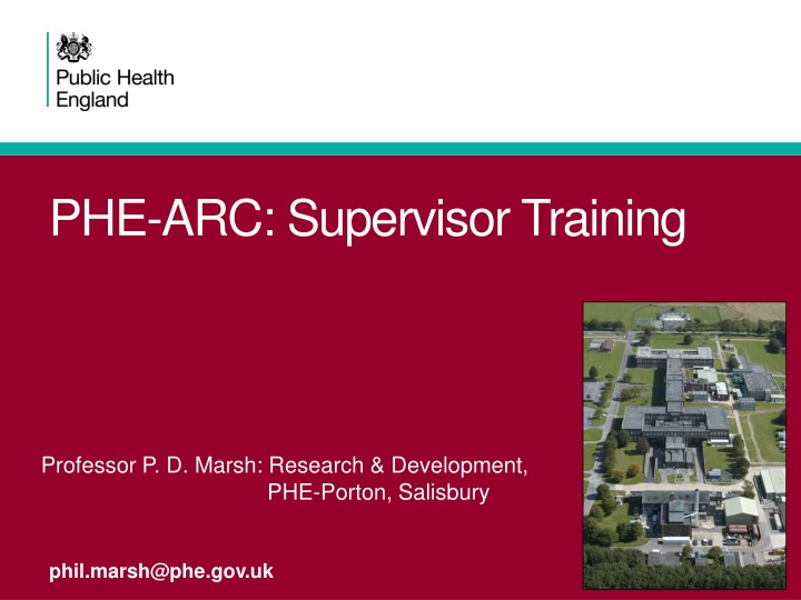 phe arc supervisor training n.w