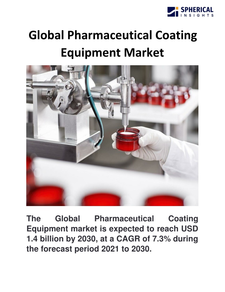 global pharmaceutical coating equipment market n.w