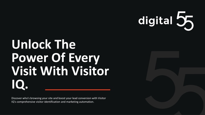 unlock the power of every visit with visitor iq n.w