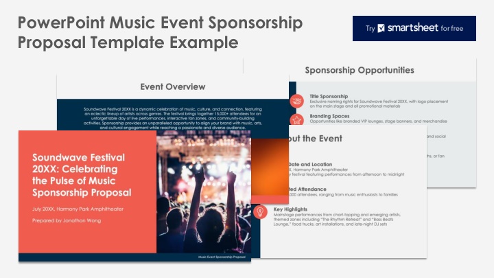 powerpoint music event sponsorship proposal n.w