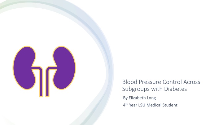 Blood Pressure Control across Subgroups with Diabetes