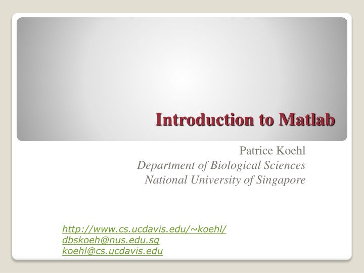 introduction to matlab n.w