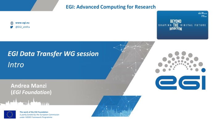 egi advanced computing for research n.w