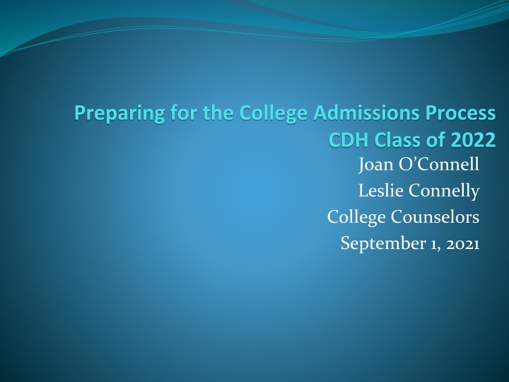 preparing for the college admissions process n.w