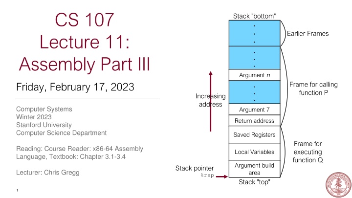 cs 107 lecture 11 assembly part iii n.w