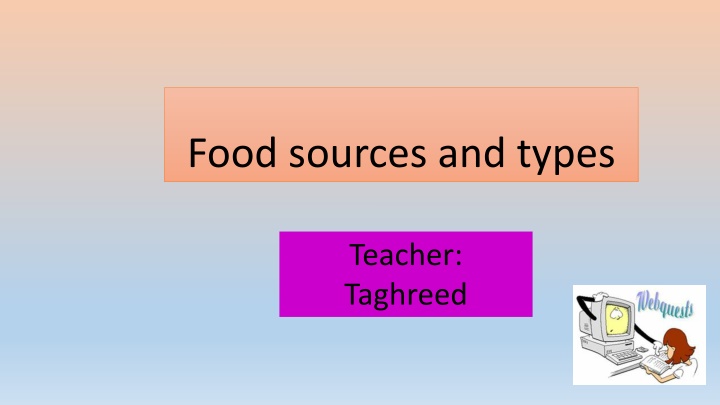 food sources and types n.w