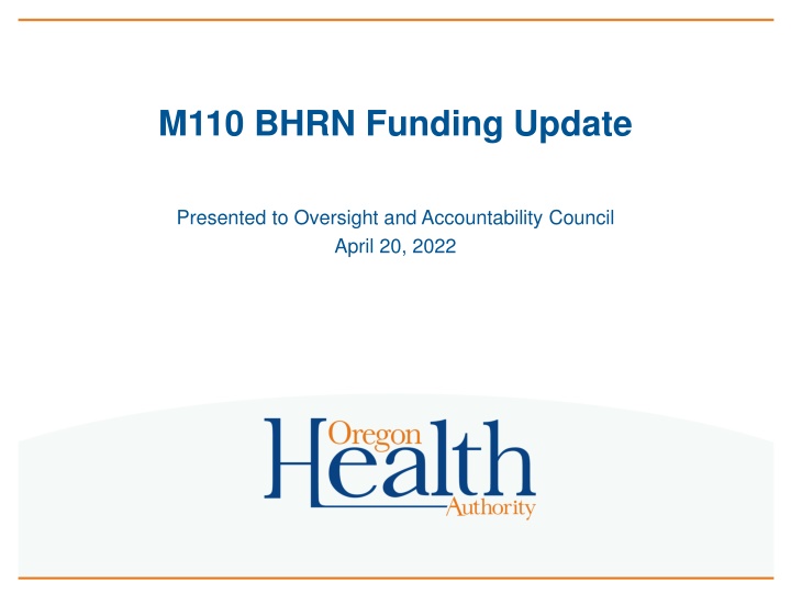 Senior Companion Program Proposal for Health and Social Services Division