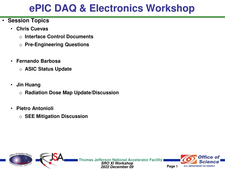 epic daq electronics workshop n.w