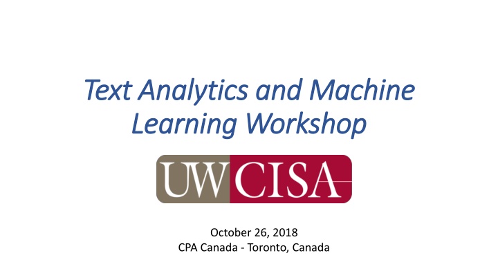 text analytics and machine text analytics n.w