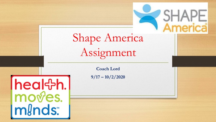 shape america assignment n.w