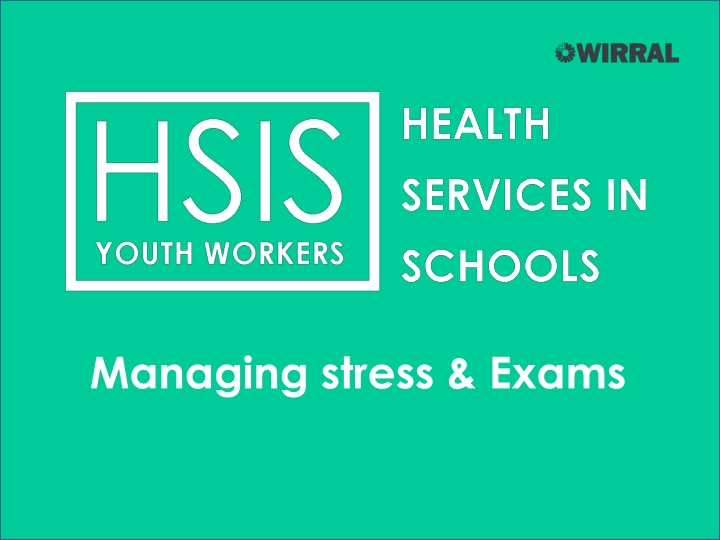 managing stress exams n.w