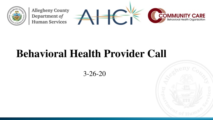 behavioral health provider call n.w